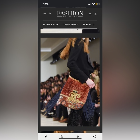 Fall/winter 2016-2017 Ralph Lauren collection shoulder bag - Picture 3 of 9